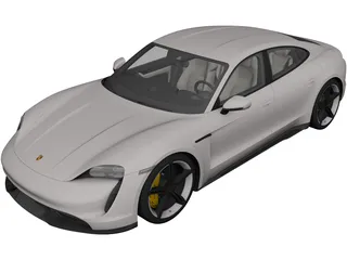 Porsche Taycan (2020) 3D Model preview