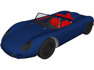 Porsche 718 Spyder RS (1960) 3D Model preview