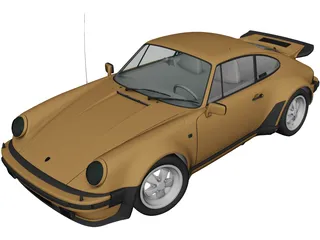 Porsche 911 Turbo (1975) 3D Model preview