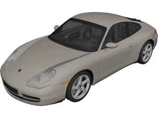 Porsche 911 Carrera (1997) 3D Model preview