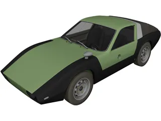 Porsche 911 HLS (1967) 3D Model preview