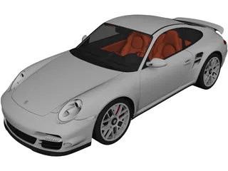 Porsche 911 Turbo (2010) 3D Model preview