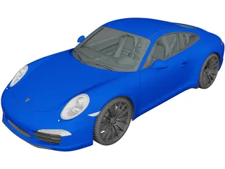 Porsche 911 Carrera (2017) 3D Model preview