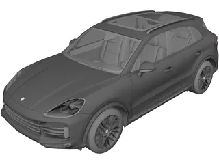 Porsche Cayenne S (2019) 3D Model preview