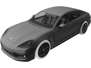 Porsche Panamera GTS (2019) 3D Model preview