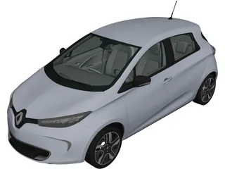 Renault ZOE (2013) 3D Model preview