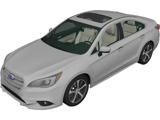 Subaru Legacy (2014) 3D Model preview