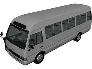 Toyota Coaster (2014) 3D Model preview
