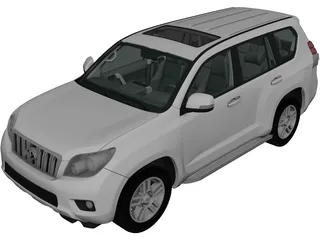 Toyota Land Cruiser Prado (2010) 3D Model preview