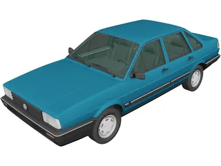 Volkswagen Santana (1985) 3D Model preview