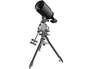 SkyWatcher EQ6-R and TS RC8 Telescope 3D Model preview