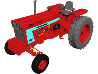 Case IH Farmall 1066 Hydro 3D Model preview