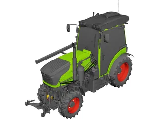 Fendt 200 V Vario 3D Model preview
