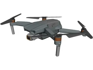 DJI Mavic Drone 3D Model preview