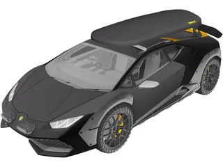 Lamborghini Huracan Sterrato (2023) 3D Model preview