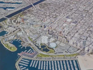 Long Beach City, USA (2024) 3D Model preview