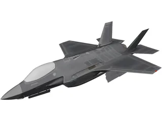 Lockheed Martin F-35 Lightning II 3D Model preview