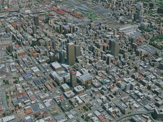 Johannesburg City, South Africa (2024) 3D Model preview