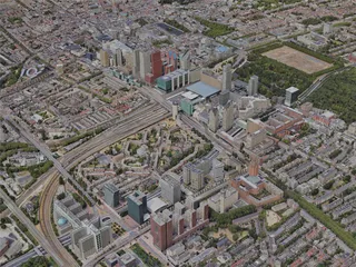 Hague City, Netherlands (2023) 3D Model preview