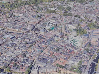 Groningen City, Netherlands (2023) 3D Model preview