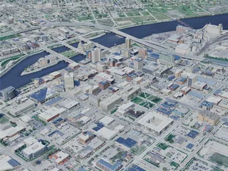 Cedar Rapids City, USA (2024) 3D Model preview