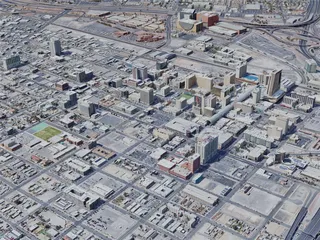 Las Vegas City, Downtown, USA (2023) 3D Model preview