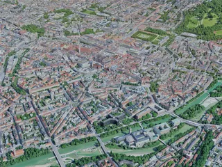 Munich City, Germany (2023) 3D Model preview