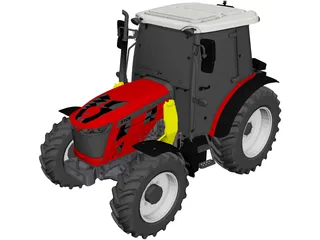 Massey Ferguson MF 3700 AL 3D Model preview