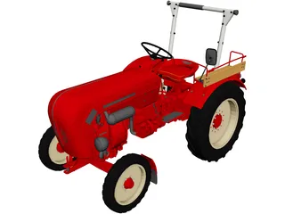Porsche Diesel Junior 108 3D Model preview