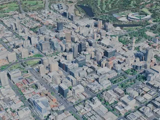 Adelaide City, Australia (2023) 3D Model preview