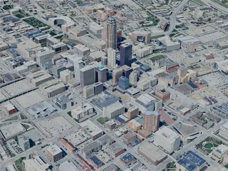 Des Moines City, IA, USA (2024) 3D Model preview