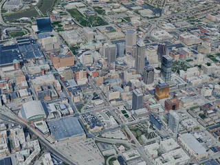 Indianapolis City, IN, USA (2024) 3D Model preview