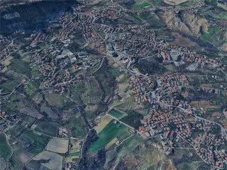 San Marino City, Italy (2024) 3D Model preview