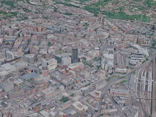 Sheffield City, UK (2023) 3D Model preview