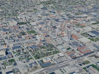Springfield City, IL, USA (2024) 3D Model preview
