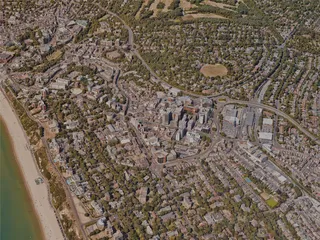 Bournemouth City, UK (2023) 3D Model preview