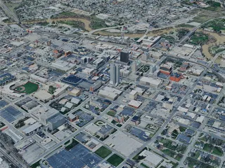 Fort Wayne City, IN, USA (2024) 3D Model preview