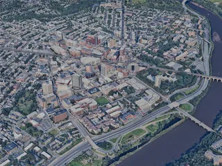 New Brunswick City, NJ, USA (2023) 3D Model preview