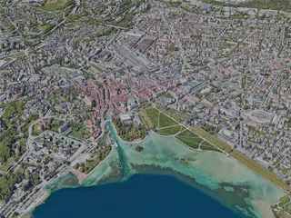 Annecy City, France (2022) 3D Model preview