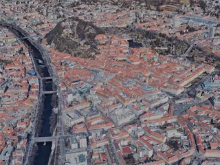 Graz City, Austria (2022) 3D Model preview