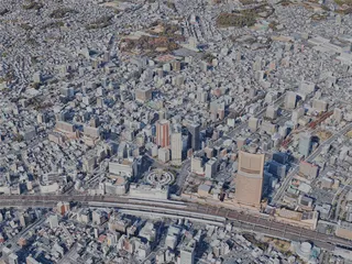 Hamamatsu City, Japan (2024) 3D Model preview