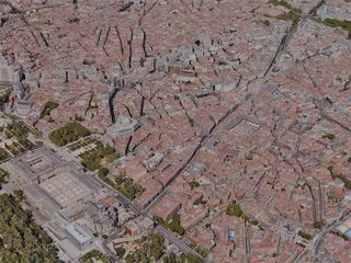 Madrid City, Spain (2023) 3D Model preview