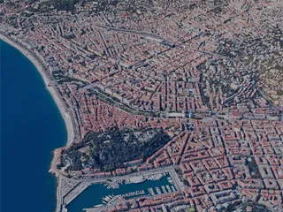 Nice City, France (2024) 3D Model preview