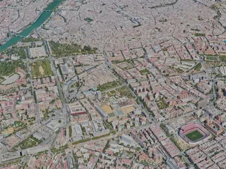 Seville City, Spain (2023) 3D Model preview
