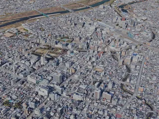 Toyama City, Japan (2023) 3D Model preview
