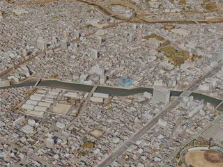 Tsu City, Japan (2023) 3D Model preview