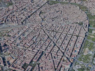 Valencia City, Spain (2024) 3D Model preview