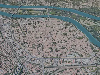 Avignon City, France (2023) 3D Model preview