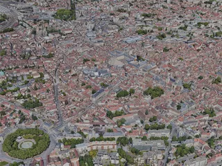 Dijon City, France (2022) 3D Model preview