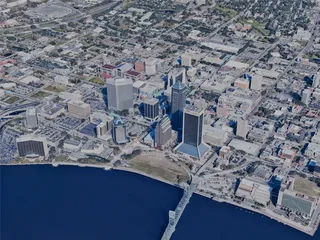 Jacksonville City, USA (2024) 3D Model preview